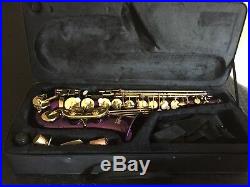 Mendini Purple Lacquer Brass Saxophone Sax