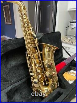 Mendini by Cecilio Mts-l 92d Gold Lacquer E Flat Alto Saxophone Sax