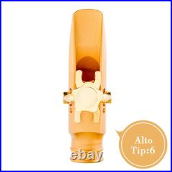 Metal Gold Plating Alto Saxophone Mouthpiece for Musical Instrument Sax