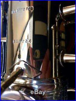 Mint C. G. Conn naked lady 6M alto sax underslung octave key double channel neck