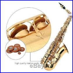 New Professional Eb Alto Sax Saxophone Paint Gold with Case and Accessories SUM2