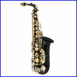 New Professional Eb Alto Saxophone Sax Brass Carved with Bag Orchestral Instrument