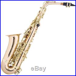 New Rose Gold Brass Alto Saxophone-top Quality Band Sax