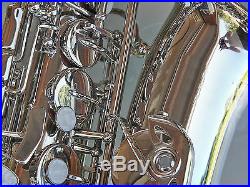 Nickel-Plated Alto Sax Brand New STERLING Eb Saxophone With Case