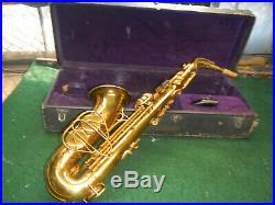 Original Lacquer The Martin Alto Saxophone SAX w'Case bundy mouthpiece france