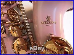 Pink Alto Sax STERLING Eb Saxophone Case and Accessories Unplayed