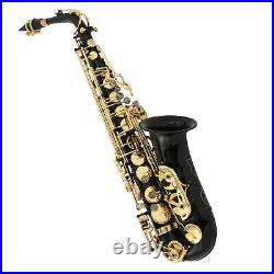 Professional Alto Eb Saxophone Sax Brass with Storage Bag Mouth Hoop & Accessories
