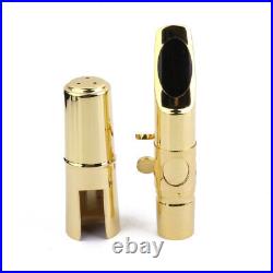 Professional Alto Sax Saxophone Mouthpiece #7 with Ligature Gold Plated