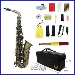 Professional Alto Saxophone Sax with Carrying Case Reeds Straps Cork Grease