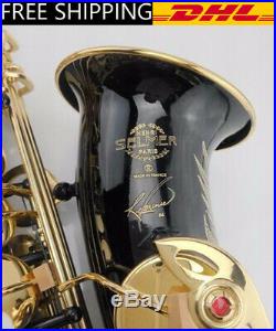 Professional SAS-R54 Alto Saxophone Eb Tune Gold Black Gold Black Sax With Case