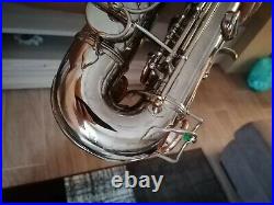 Rare Adolphe Sax nickel plated alto sax saxophone, just fully restored