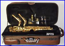 Rare Jupiter JAS-2069 XO Artist Professional Alto Sax Outfit Minor Service