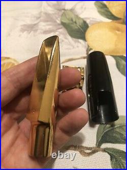 Rare! Vintage 1980s Bronze gold plated Beechler Belite 8 alto sax mouthpiece