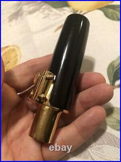 Rare! Vintage 1980s Bronze gold plated Beechler Belite 8 alto sax mouthpiece