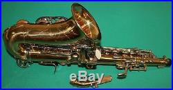 SAXOPHONE SOPRANO COURBE' Sib/Fa# NEW ORLEANS OR CLES NICKELE' BEC ACCESSOIRES