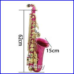 SLADE E-flat Alto Saxophone Sax Gold Silver Blue Green Purple Red +Care Kit