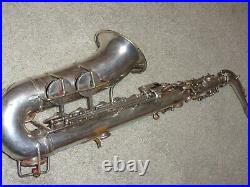 Selmer Modele 1922 Alto Sax/Saxophone, Original Silver, Plays Great