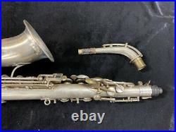 Silver Plated Adolphe Sax 84 Rue Myrha Alto Saxophone Serial # 368