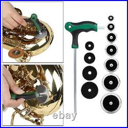 Stainless Steel Alto Sax Repair Kit with Sax Inlays Sound Hole Pad Accs