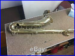 Superb Conn 12m Vintage Transitional Baritone Sax, Rolled T-holes, All New Pads