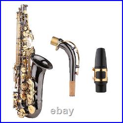 UK Alto Saxophone E Flat Student Sax Gold Lacquer With Carrying Case Neck Straps