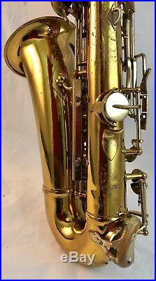 Used 1970 model Conn Eb Alto Saxophone Sax