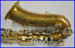 Used As Is 1936 Martin Handcraft Alto Sax, (searchlights & Skyline Engraving)