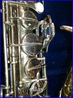 VINTAGE alto Sax Made In ITALY PIERRE MAURE B46346 Nice. Case
