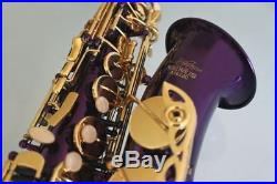 Venus ALTO SAXOPHONE Sax PURPLE & GOLD Keys, Ready to Play