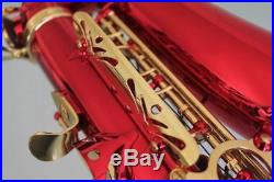 Venus ALTO SAXOPHONE Sax RED Color & GOLD Keys, Ready to Play, NEW