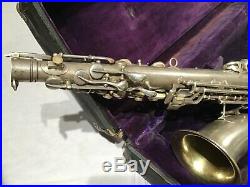 Vintage 1914 C. G. CONN SAXOPHONE Sax A Alto L Low Pitch ELKHART USA in Hard Case