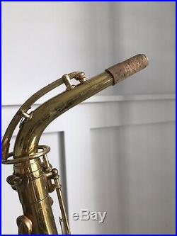 Vintage 1929 1930 The Buescher True Tone Alto Saxophone Sax With Leather Case