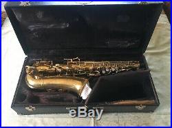 Vintage 1946 Buescher Aristocrat BIG B Alto sax True Tone #312468 plays amazing