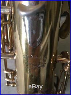 Vintage 1946 Buescher Aristocrat BIG B Alto sax True Tone #312468 plays amazing