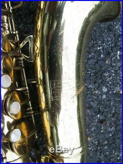 Vintage'50s H N White Cleveland King Alto Sax Alto Saxophone USA! GOOD PLAYER