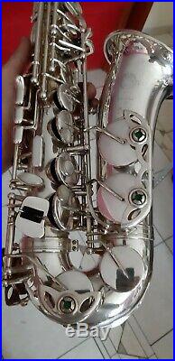 Vintage 80's alto saxophone Selmer silver plated mark vi sound, overhauled sax