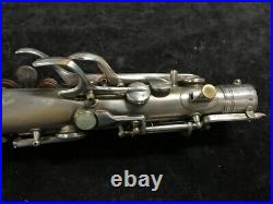 Vintage CG Conn New Wonder II'Chu Berry' Alto Sax in Silver Plate Serial 204180