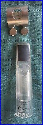 Vintage Clear Dukoff Miami Super Power Chamber Alto Sax Mouthpiece D7 With Lig