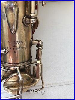 Vintage Conn Alto Saxophone With Case Sax