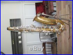Vintage Conn Stencil Continental Colonial Alto Saxophone With Case Sax