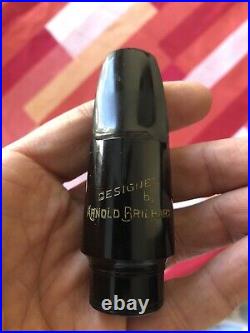 Vintage Designed By Brilhart hard rubber Great Neck NY alto sax mouthpiece