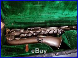 Vintage Frank Holton Saxophone Sax Elkhorn Wis C-Melody Alto Horn