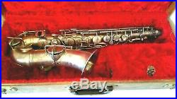 Vintage Harwood Professional Low Pitch Alto Sax Stencil in Silver, Serial #47866
