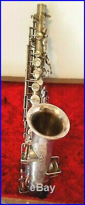 Vintage Harwood Professional Low Pitch Alto Sax Stencil in Silver, Serial #47866