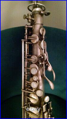 Vintage Silver Buescher Tru-tone Alto Sax withoriginal case circa 1920's