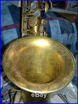 Vintage alto sax tom. Brown oriole Chicago circa20s good condition very rare