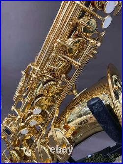 YAMAHA YAS-475 Alto Saxophone Sax With Hard Case & Mouthpiece 4C & Strap Ex++