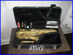 Yamaha Q Class QC-1 Matte Gold Alto Saxophone With Original Case NICE SAX