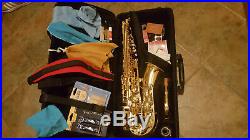 Yamaha YAS-25 Eb Alto Sax Saxophone with Case Strap Stand and Accessories