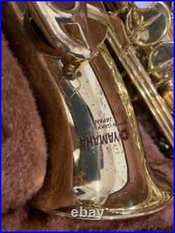 Yamaha YAS-32 Alto Sax Saxophone Musical Instrument Set Gold Lacquer Japan